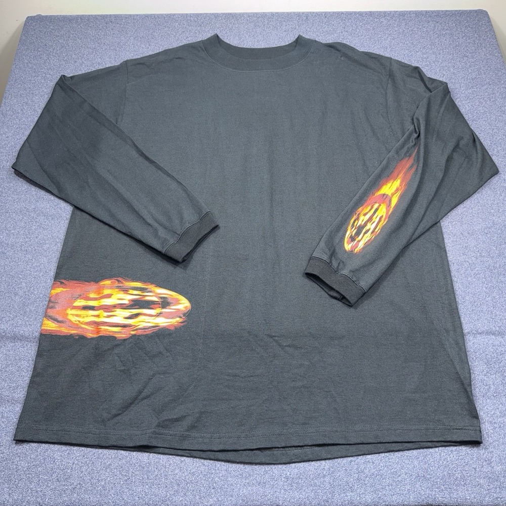 Vintage Oakley Software Long Sleeve Shirt Mens XXL Flame Graphic Made In USA